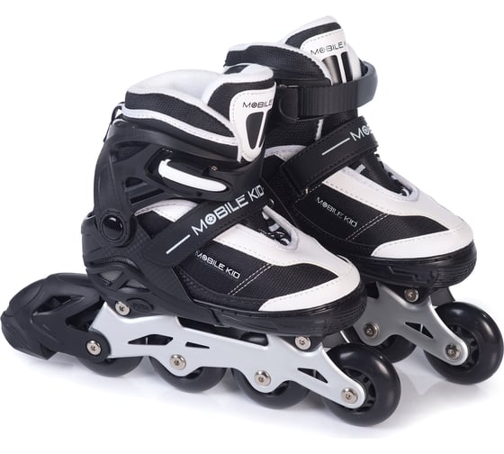 Коньки-ролики 2 в 1 Mobile Kid uni skate black white размер L 4610088641222