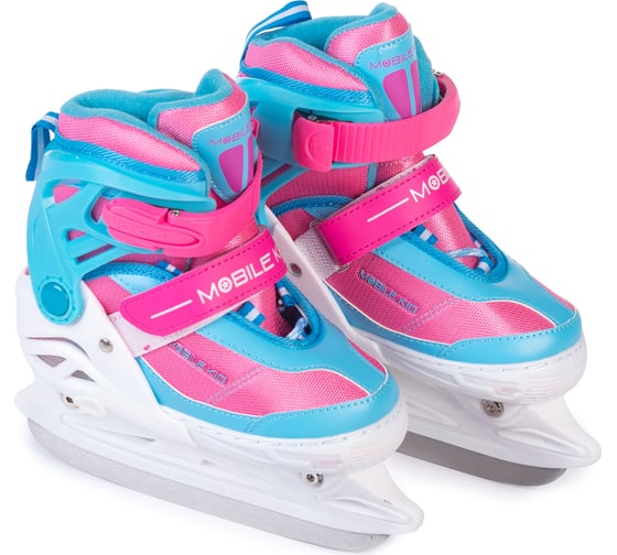Коньки-ролики 2 в 1 Mobile Kid uni skate cyan pink размер L 4610088641246