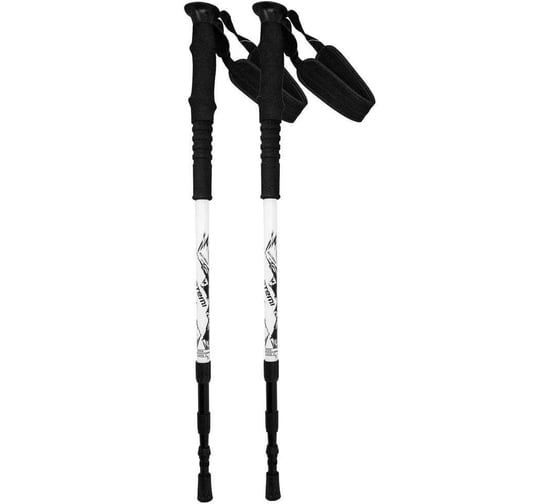 Треккинговые телескопические палки ATEMI twist lock, antishok, р.65-135, ATP-06 white 00-00000667 1