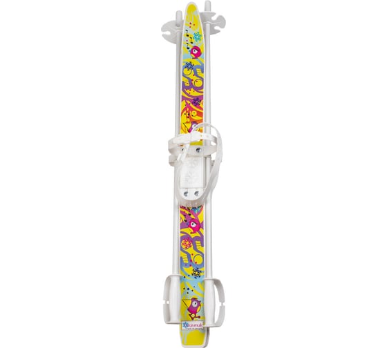 Детские лыжи с палками Cicle Лыжики пыжики, в сетке, 75/75 см 4630035330085