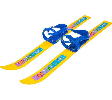 Детские лыжи Cicle Олимпик-спорт мишки с палками, в сетке 66/75 4630035330276