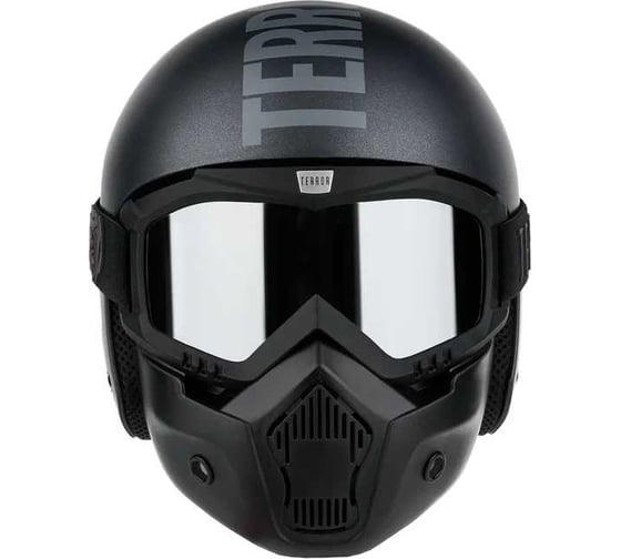 Шлем TERROR aviator kit black, размер M/56-59, черный 4665308794608
