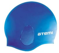 Силиконовая шапочка c ушами для плавания ATEMI EC104 синяя 00000101362