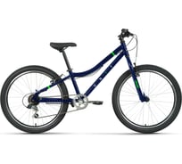 Велосипед FORWARD UNIT 24 1.0, 6 скоростей, рост 12, 2023г, темно-синий/ярко-зеленый RB3R46158DBUBGN