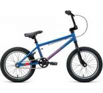Велосипед FORWARD 20 BMX ZIGZAG 1 скорость, 2022г, синий ЦБ-00026475