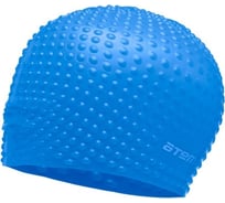 Силиконовая шапочка для плавания ATEMI BS60 бабл, синяя 00000051898