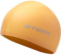 Детская шапочка для плавания ATEMI TC304 тонкий силикон, оранжевая 00-00002578