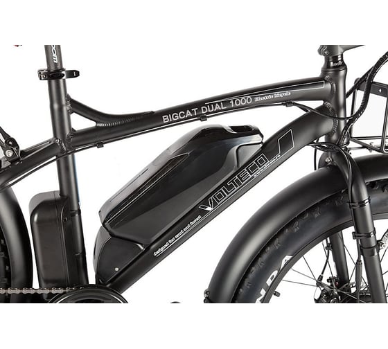 Велогибрид VOLTECO BIGCAT DUAL, matt black 019937-1945