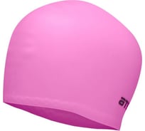 Силиконовая шапочка для плавания ATEMI LC-04 для длинных волос, розовая 00-00001516