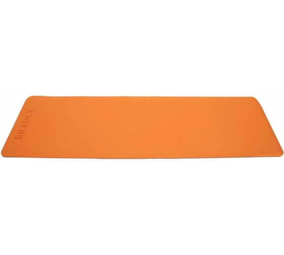 Двухслойный коврик для йоги BRADEX 183x61x0.6 см, TPE, оранжевый SF 0403