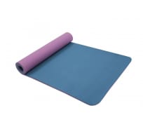 Двухслойный коврик для йоги BRADEX TPE 183x61x0.6 см, фиолетовый SF 0402