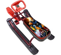 Снегокат Nika Игрушка Тимка спорт 2+ ТС2+ ТС2+/Р с роботом (красный каркас)