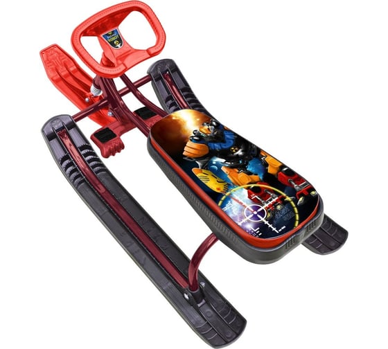 Снегокат Nika Игрушка Тимка спорт 2+ ТС2+ ТС2+/Р с роботом (красный каркас) 1