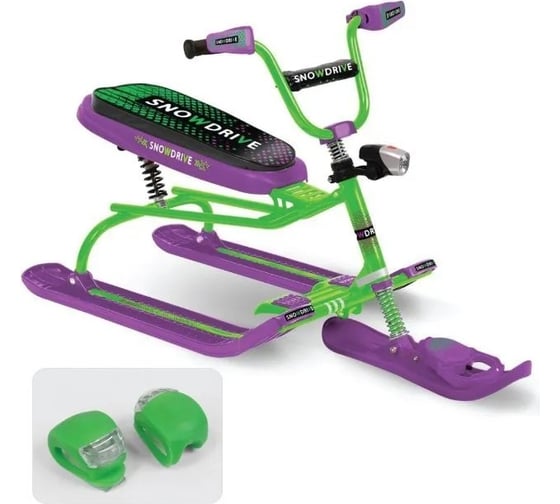 Снегокат Nika Игрушка Snowdrive СНД3N СНД3N/G NeonGreen