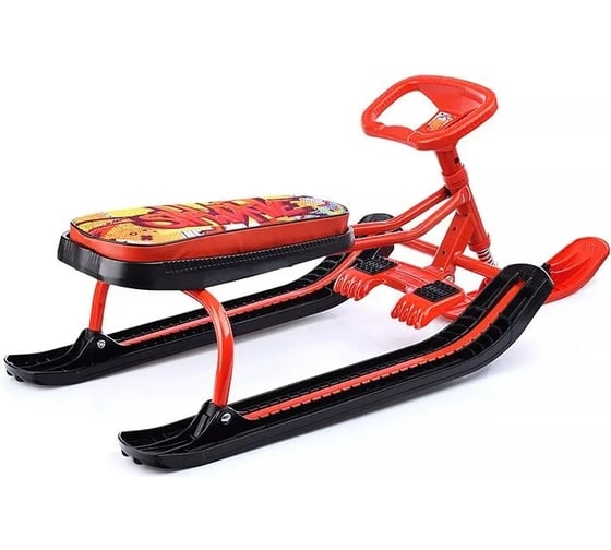 Снегокат Nika Игрушка Тимка спорт 2+ ТС2+ ТС2+/GR с граффити на красном