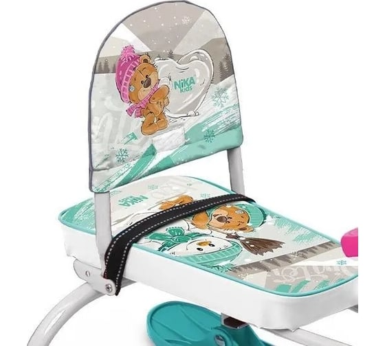 Снегокат Nika Игрушка Twiny 1+ TW1+ TW1+/ЗМ с забавными медвежатами