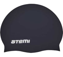 Шапочка для плавания ATEMI силикон, черная SC101 00000023875