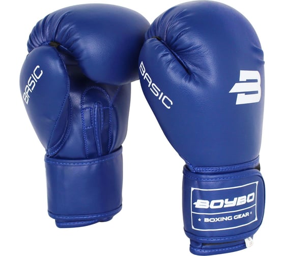 Боксёрские перчатки Boybo basic bbg100 синие 4631143613466