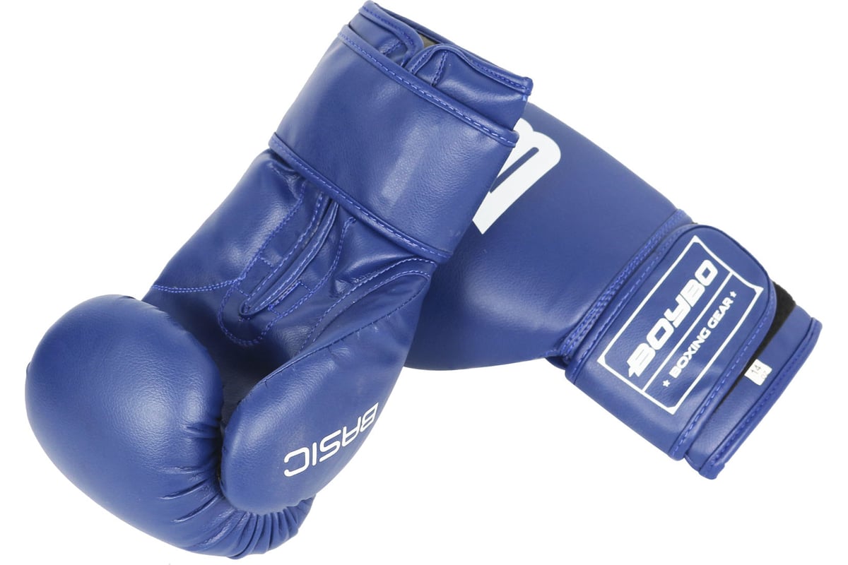 Боксёрские перчатки Boybo basic bbg100 синие 4631143613435 - выгодная ...