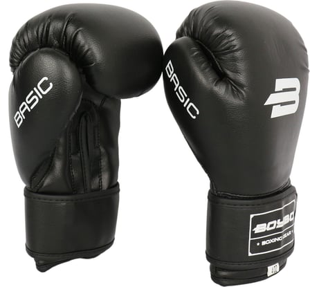 Боксерские перчатки Boybo basic, bbg100 черные 4631143613442