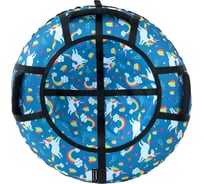 Тюбинг X-match Люкс Pro S Радуга единорог 100 см 582514