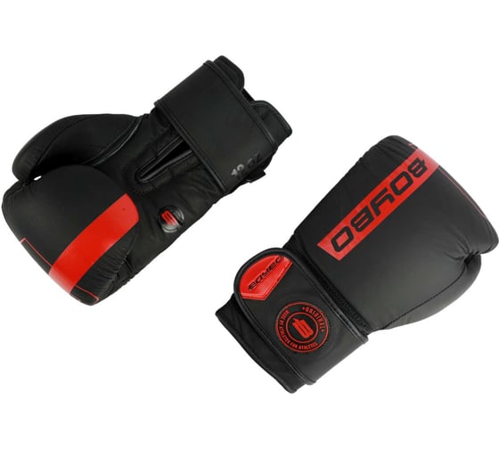 Боксерские перчатки Boybo fusion bg-092, чёрно-красные 4670144320508