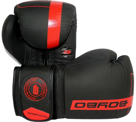 Боксерские перчатки Boybo fusion bg-092, чёрно-красные 4670144320492