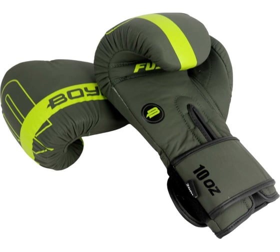 Боксерские перчатки Boybo fusion bg-092, серо-зеленые 4670144320423