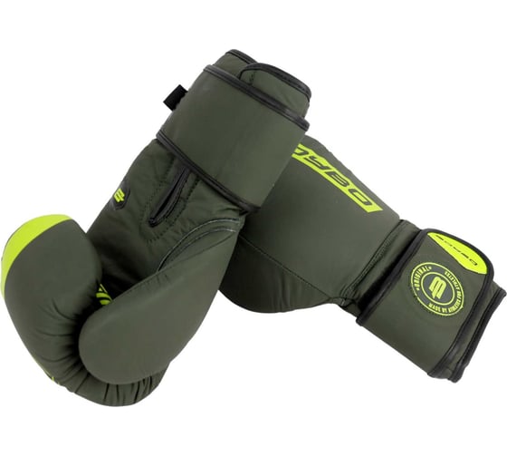 Боксерские перчатки Boybo fusion bg-092, серо-зеленые 4670144320423