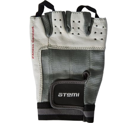 Перчатки для фитнеса ATEMI AFG02L, черно-белые, размер L 00000100929