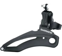 Передний переключатель Shimano TZ-30, хомут 31.8мм, 48Т, нижняя тяга, черный HQ-0013880