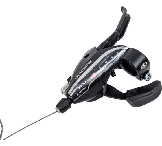 Шифтер/ручка тормоза Shimano ST-EF65-R 9sp, правая, 9-передач, трос 2000мм, черный HQ-0013899