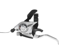 Шифтер/ручка тормоза Shimano ST-EF51L, левая, 3-передачи, трос 1750мм, серебристый HQ-0013895