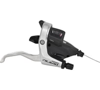 Шифтер/ручка тормоза Shimano ALIVIO,STM430, правая, 9-пер, трос 2000мм, серебристый HQ-0013878