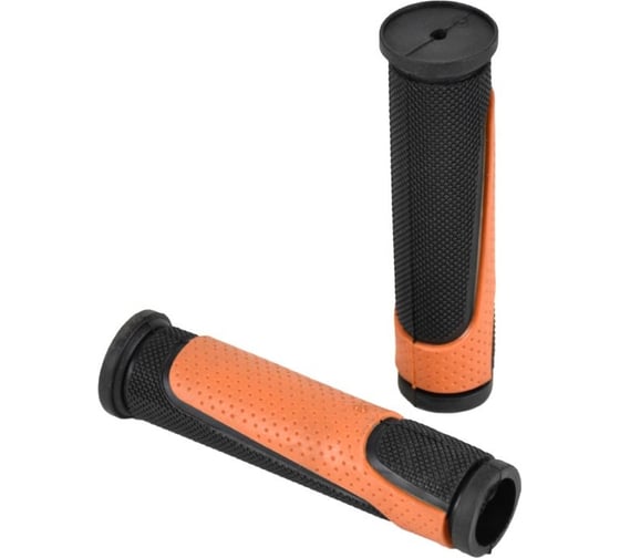 Грипсы Juchuang MTB XH-G56B 125мм, резина,черный\оранжевый HQ-0013840 1