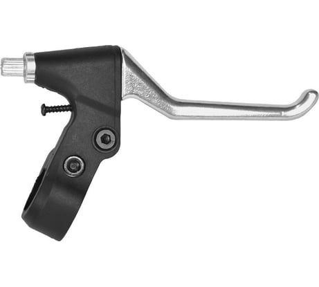 Тормозная правая ручка Juchuang 2-3 пальца, алюминий\пластик, черный\серебристый HQ-0013985