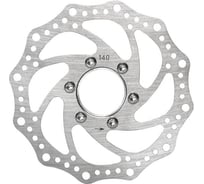 Ротор тормоза Juchuang HJ-6088 140мм, адаптер под резьбовое крепление, серебристый HQ-0013844