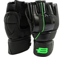 Перчатки для мма Boybo b-series, черно-зеленые, размер M 4631157307023