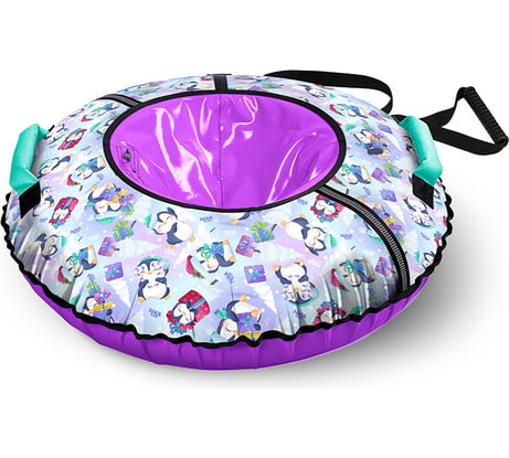 Тюбинг Nika Игрушка ТБ2К-110 принтованный ТБ2К-110/П с пингвинами