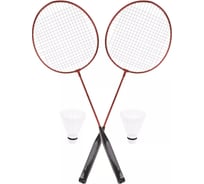 Металлический бадминтон Наша Игрушка 2 ракетки 63x20,5 см, волан 2 шт, сетка 653305