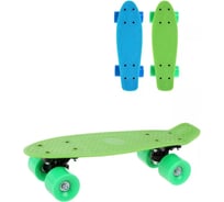 Скейтборд Наша Игрушка пластик, 41x12 см, с большими PVC колесом без света 636247