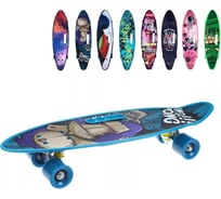 Скейтборд Наша Игрушка пластик 60 см, принт, колеса PU, крепления алюминий, в ассортименте 636143