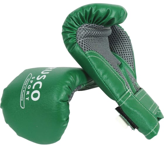 Боксерские перчатки Ruscosport rusco sport зеленые 4680062714730