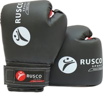Боксерские перчатки Ruscosport rusco sport черные 4680062714945