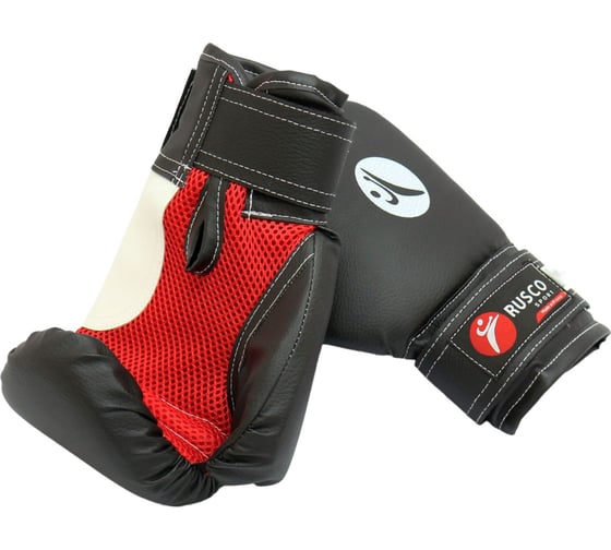 Боксерские перчатки Ruscosport rusco sport черные 4680062714860