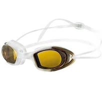 Очки для плавания ATEMI силикон, белые/оранжевый, N9101M 00000098158