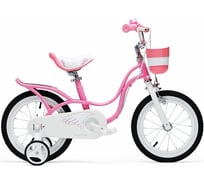 Велосипед Royal Baby Little Swan 16" с багажником, стальная рама RB16-18 Розовый