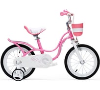 Велосипед Royal Baby Little Swan 18" с багажником, стальная рама RB18-18 Розовый
