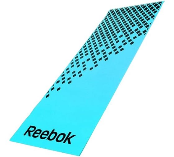 Тренировочный коврик для фитнеса Reebok голубой-черный RAMT-12235BL