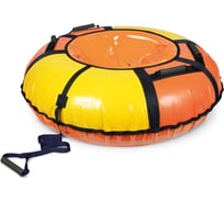 Надувная ватрушка Nika Классик 110см, красный/желтый, с автокамерой ТБ1К-110/КЖ